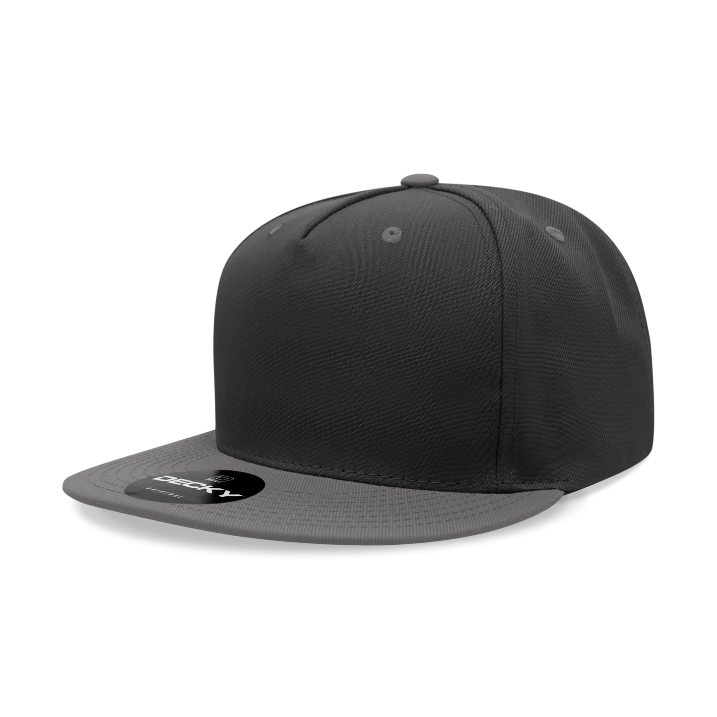 Decky 5 Panel High Profile Structured Polyester Snapback
