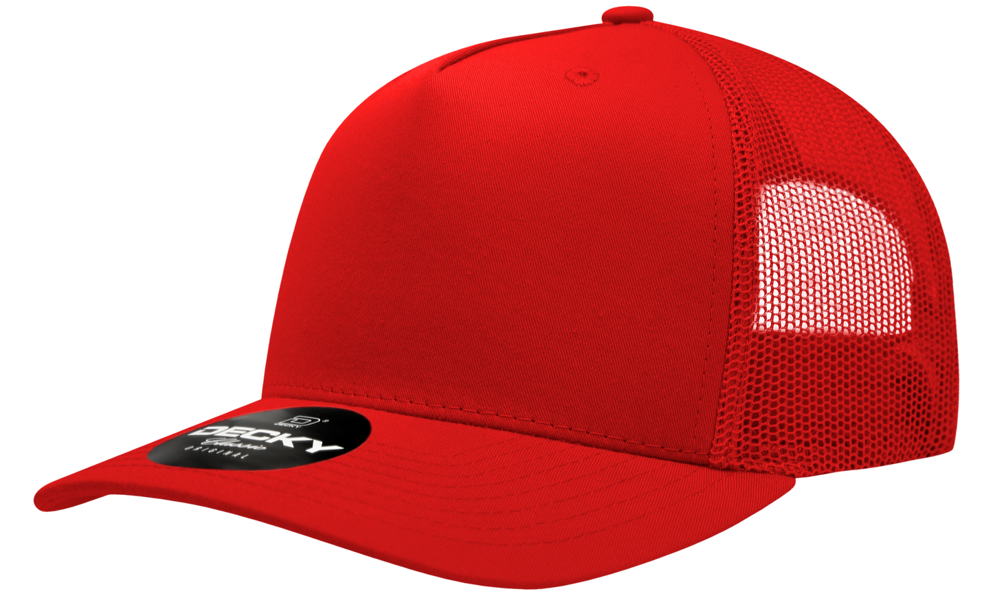 Decky 6030 Trucker Hat - 100% Polyester, Structured