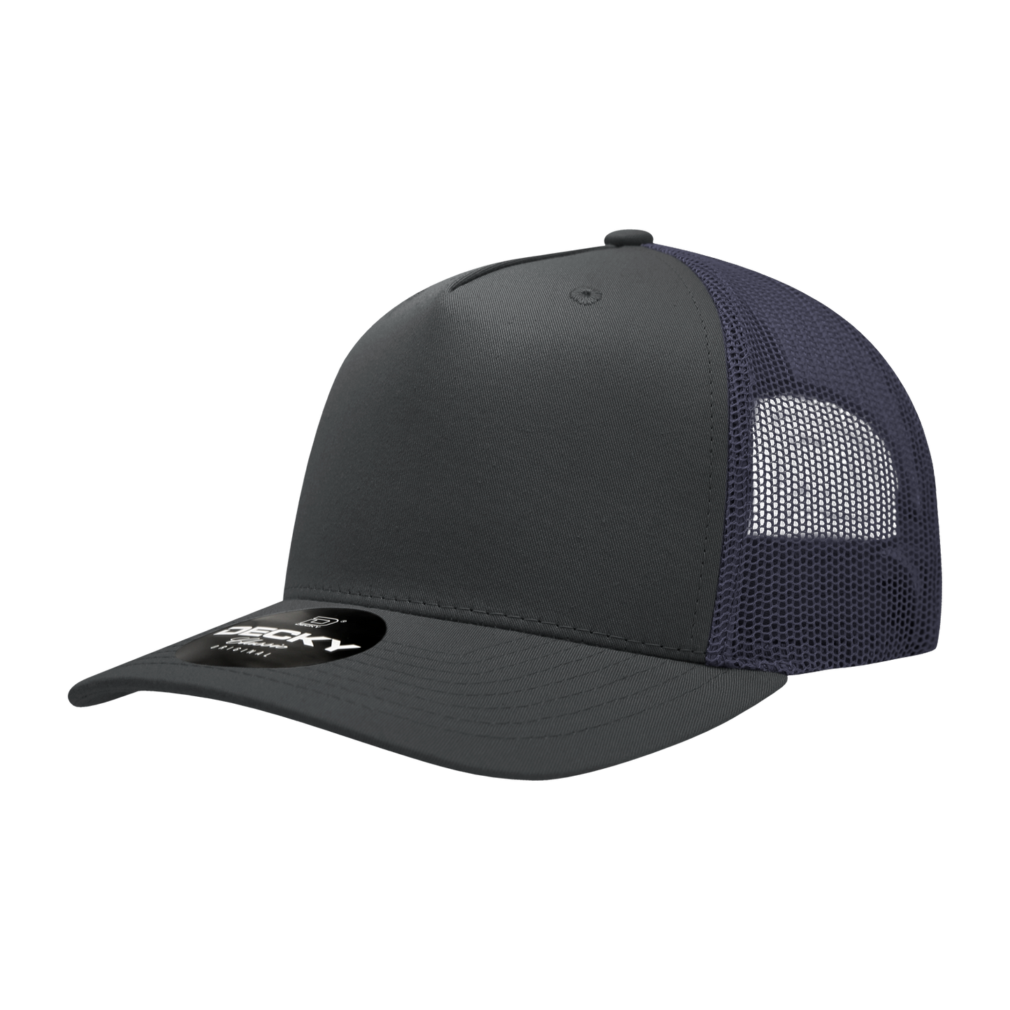 Decky 6030 Trucker Hat - 100% Polyester, Structured