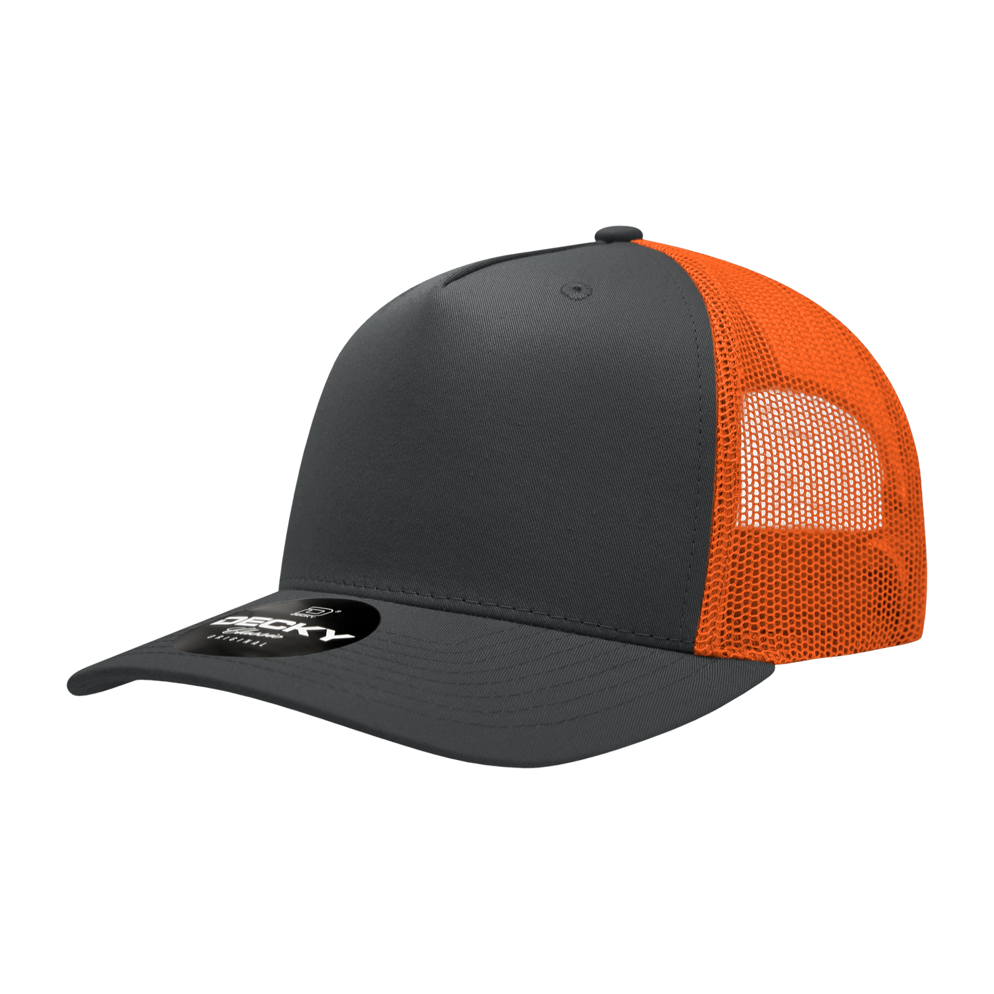 Decky 6030 Trucker Hat - 100% Polyester, Structured
