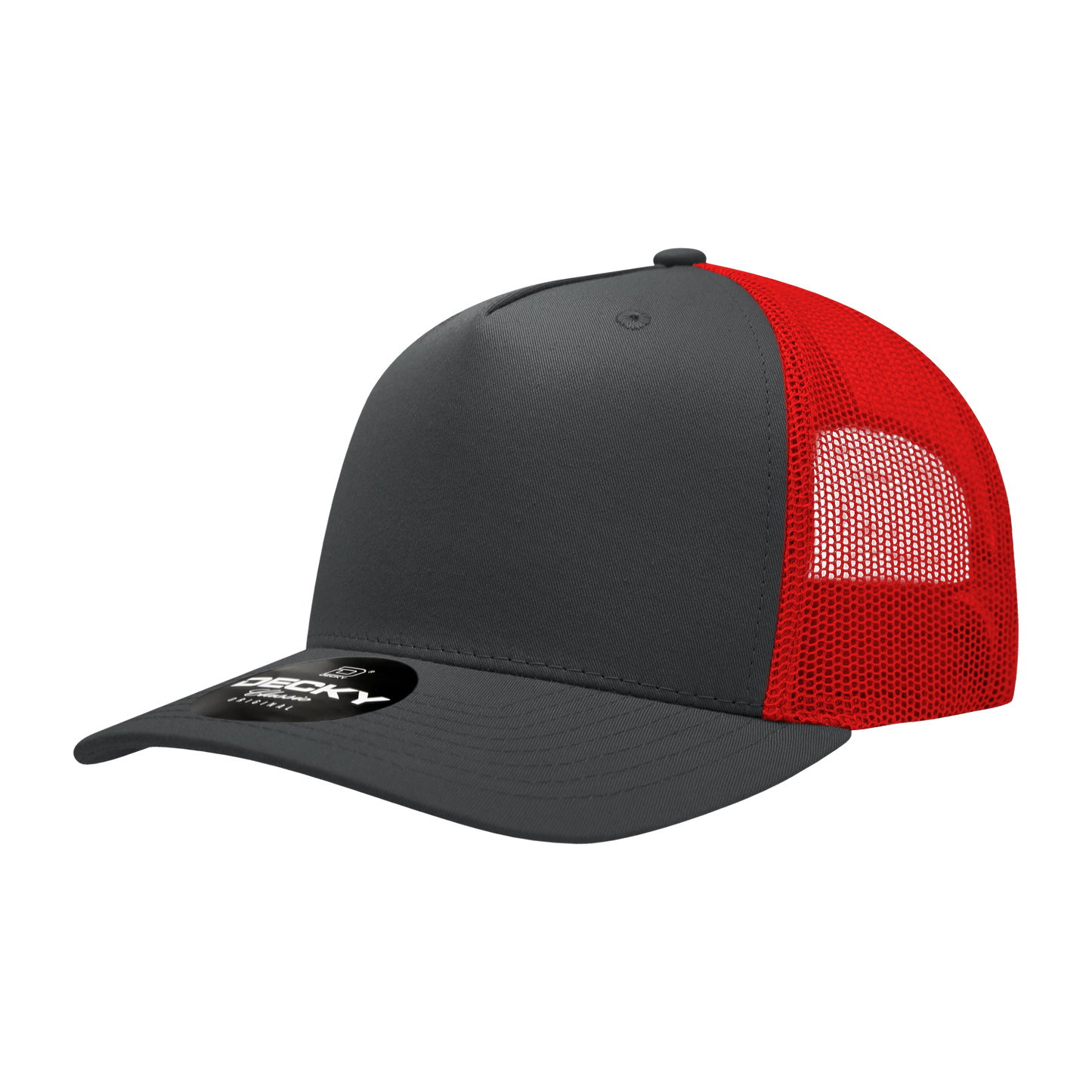 Decky 6030 Trucker Hat - 100% Polyester, Structured