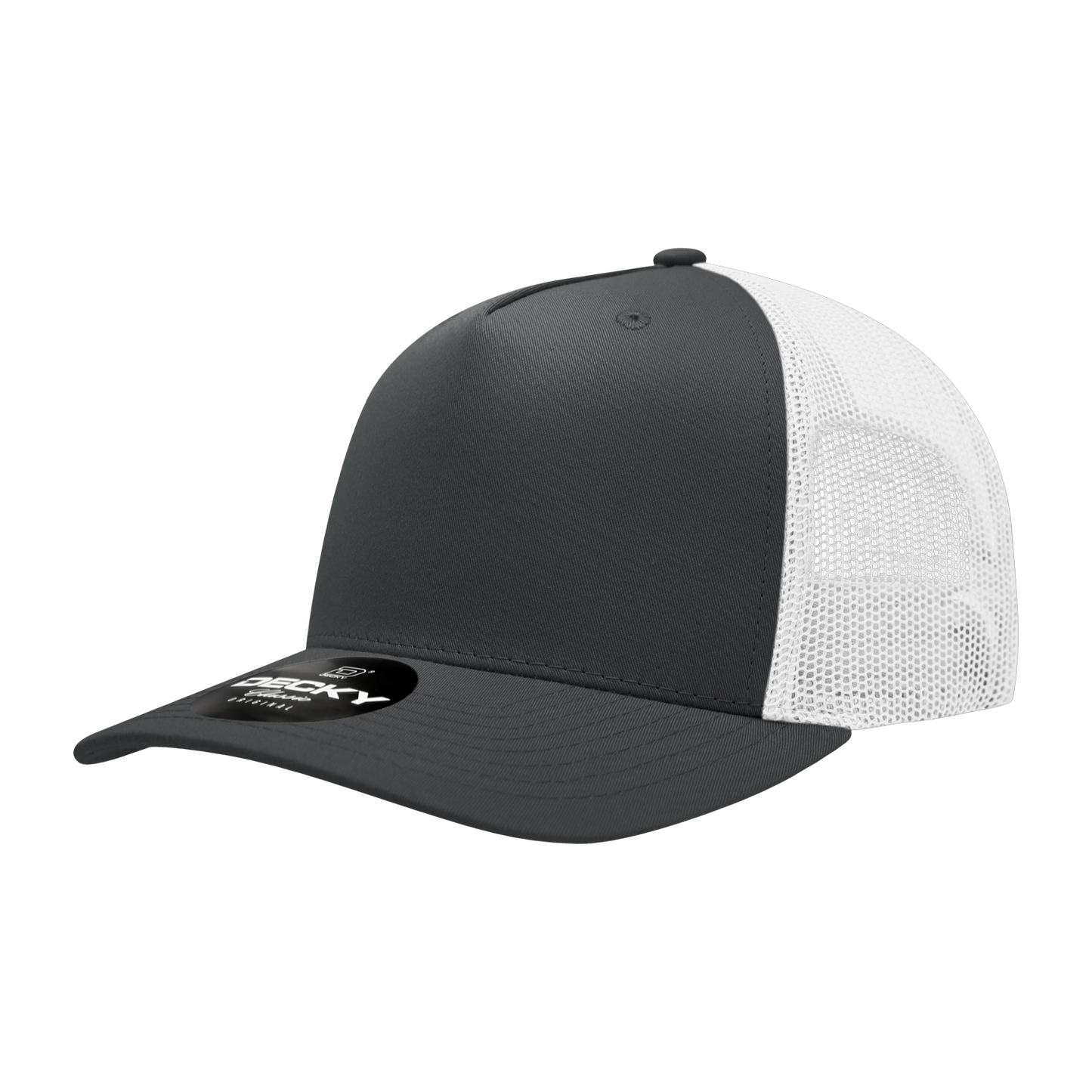 Decky 6030 Trucker Hat - 100% Polyester, Structured