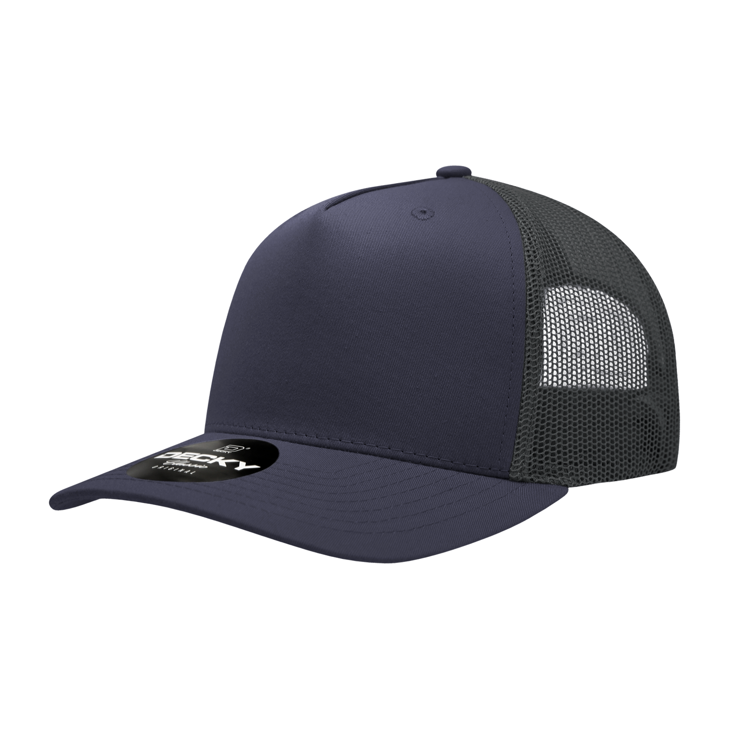 Decky 6030 Trucker Hat - 100% Polyester, Structured