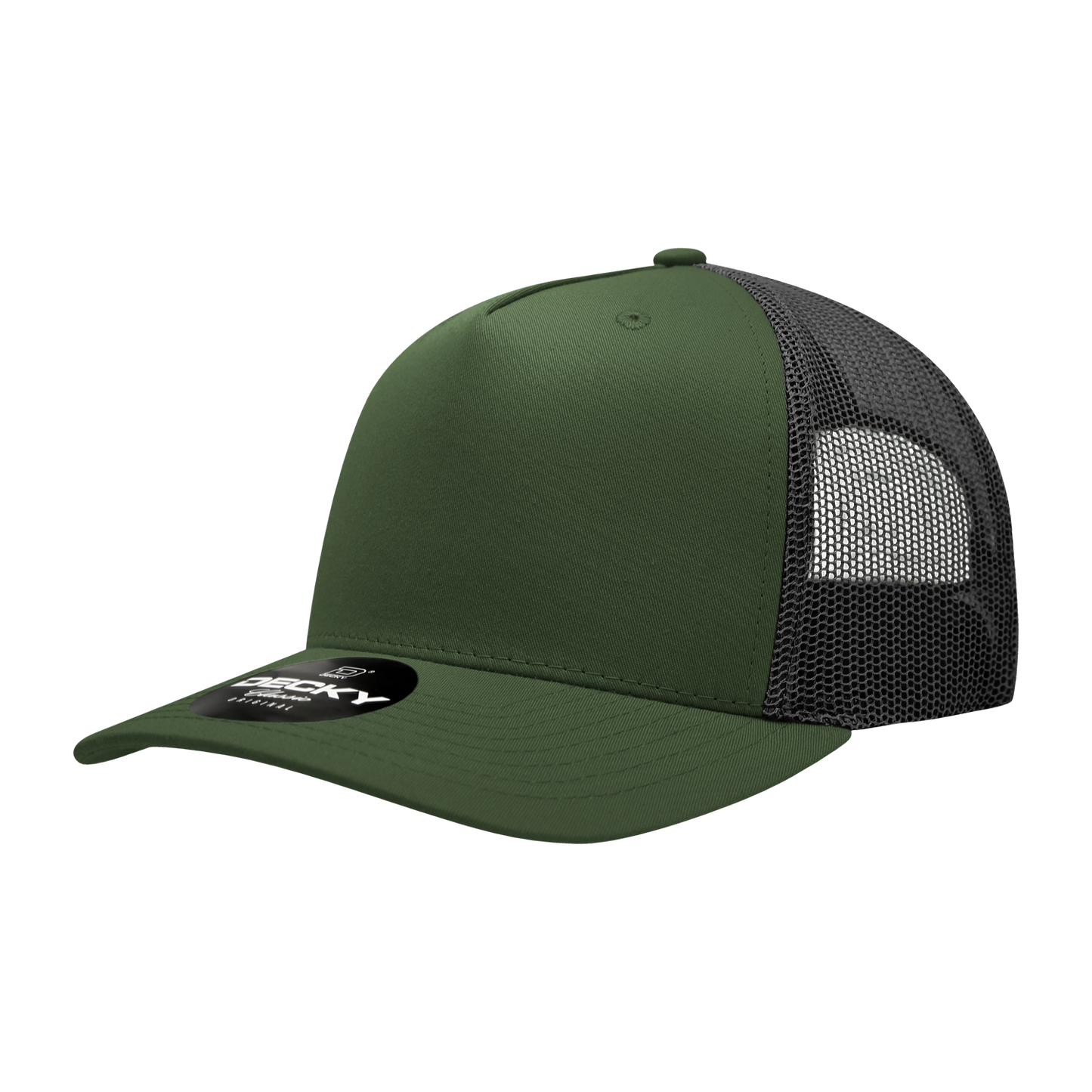 Decky 6030 Trucker Hat - 100% Polyester, Structured