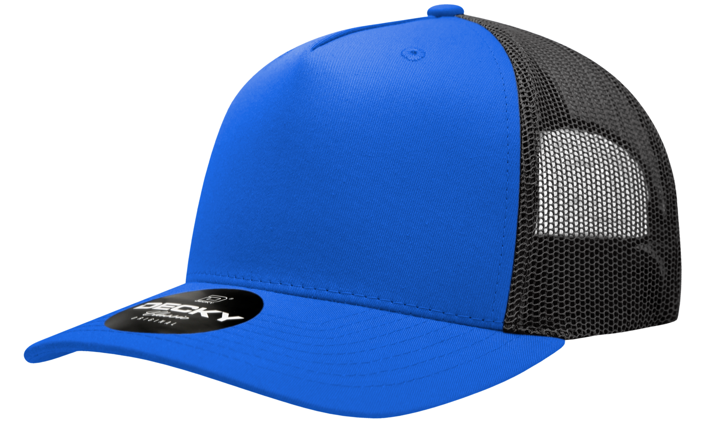 Decky 6030 Trucker Hat - 100% Polyester, Structured