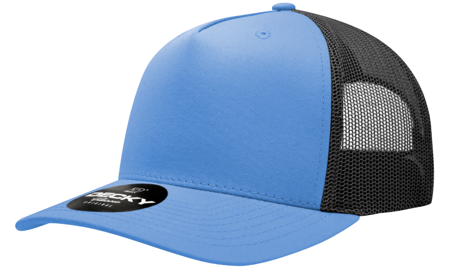 Decky 6030 Trucker Hat - 100% Polyester, Structured