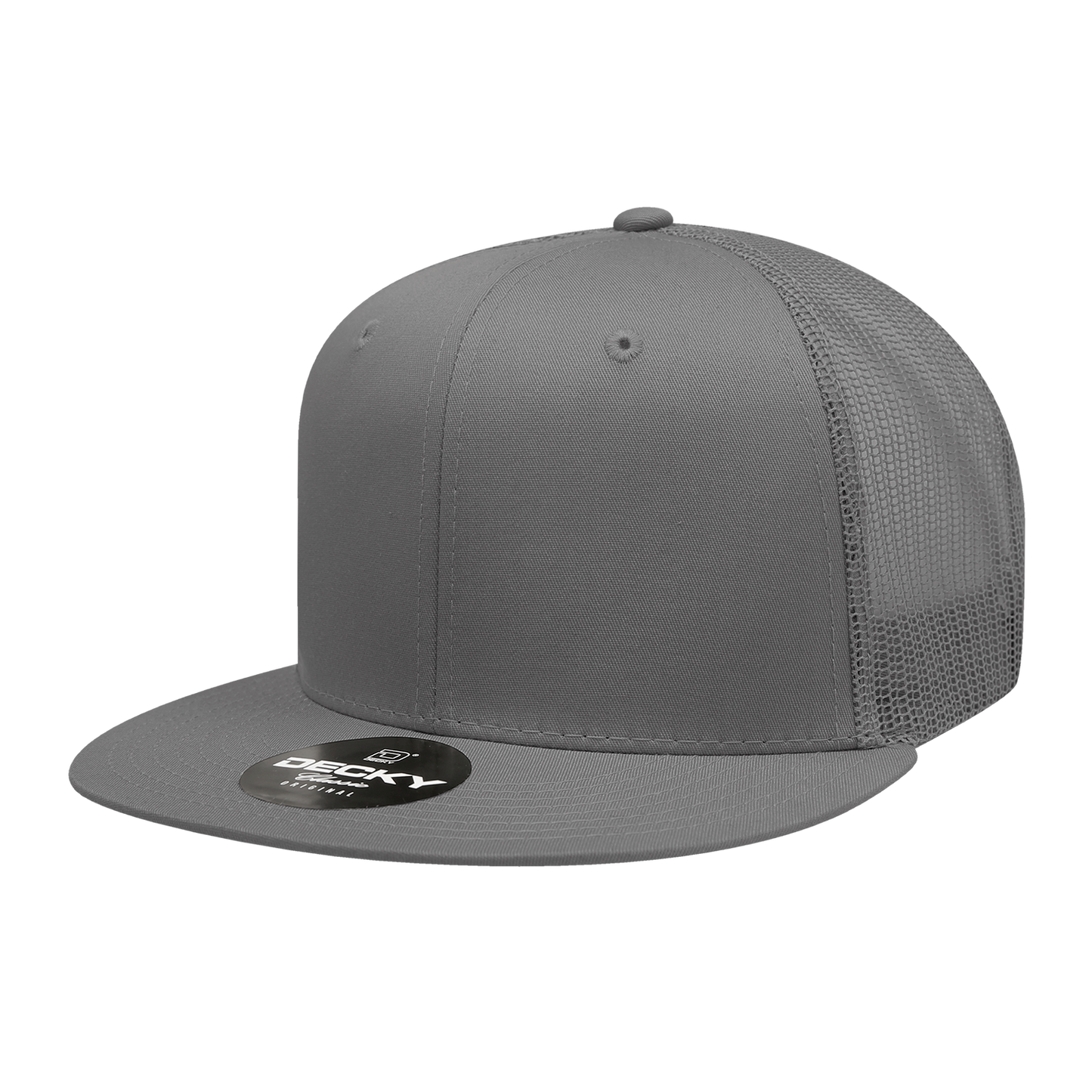 Decky 6033 Trucker Hat - 100% Polyester, Structured