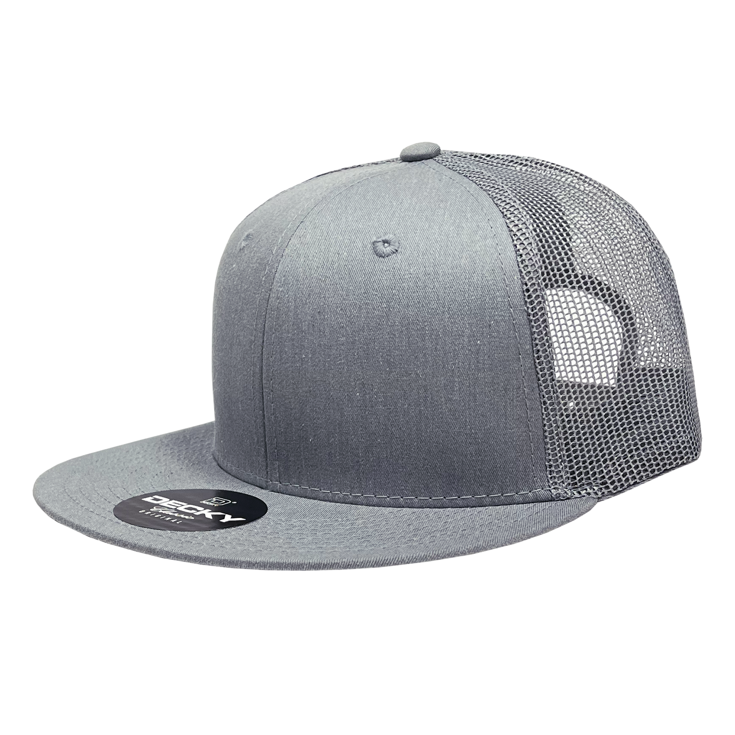 Decky 6033 Trucker Hat - 100% Polyester, Structured