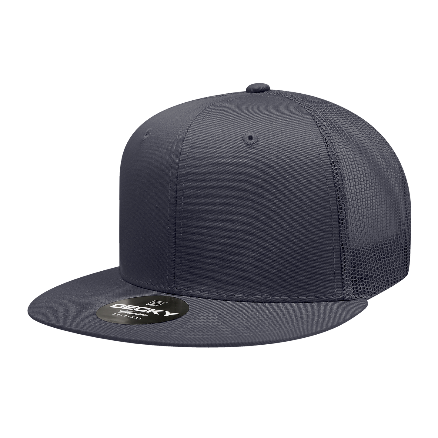 Decky 6033 Trucker Hat - 100% Polyester, Structured