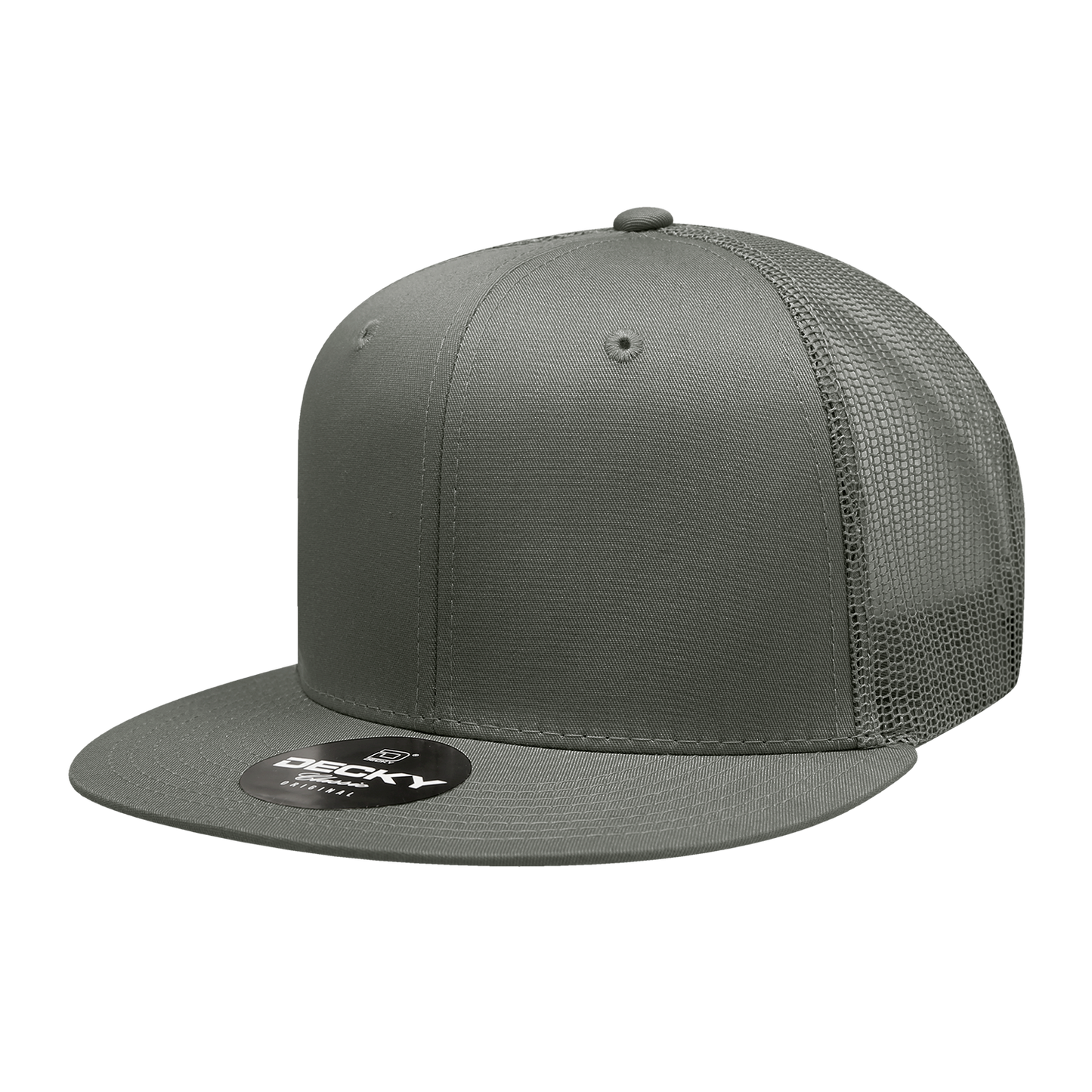 Decky 6033 Trucker Hat - 100% Polyester, Structured