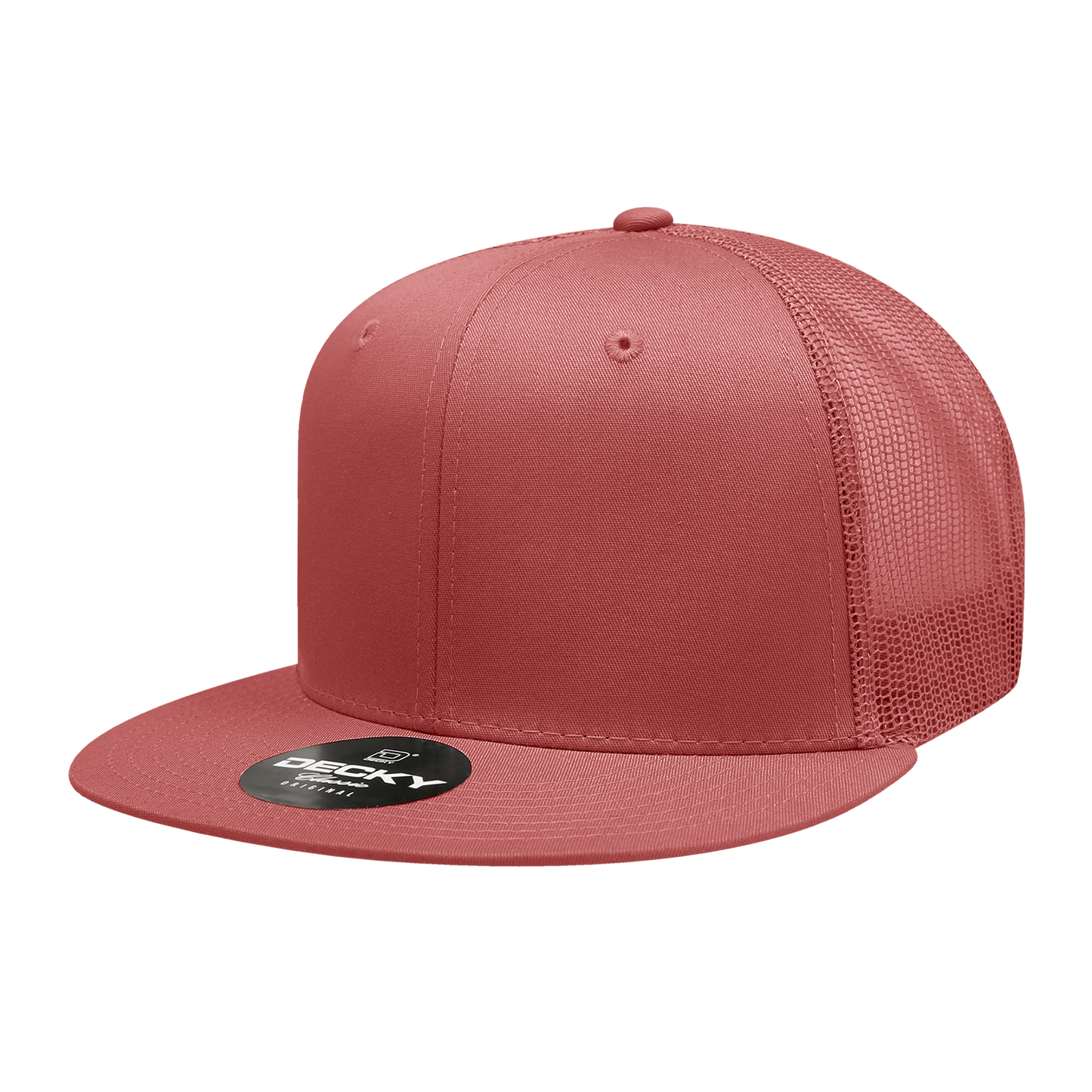 Decky 6033 Trucker Hat - 100% Polyester, Structured