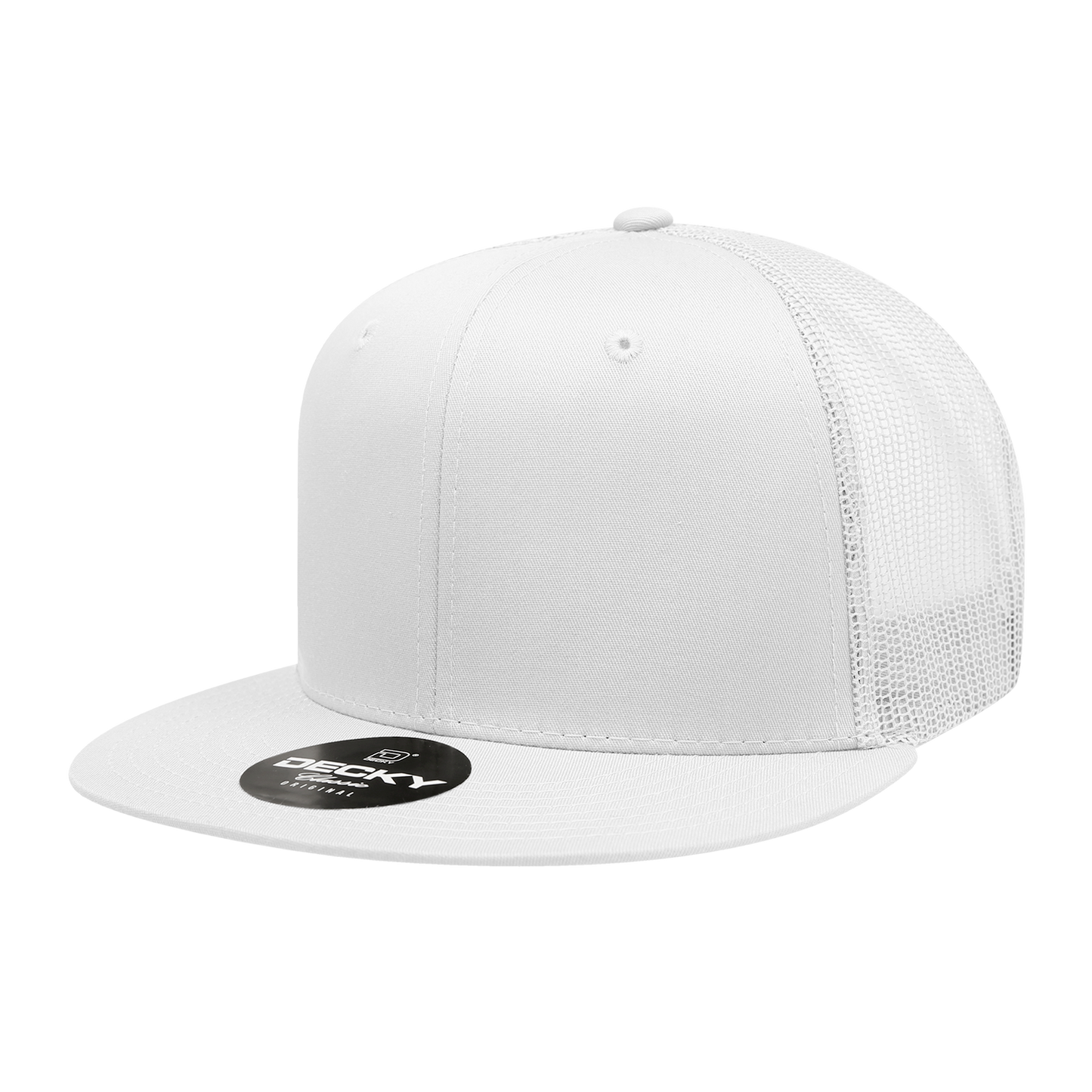 Decky 6033 Trucker Hat - 100% Polyester, Structured
