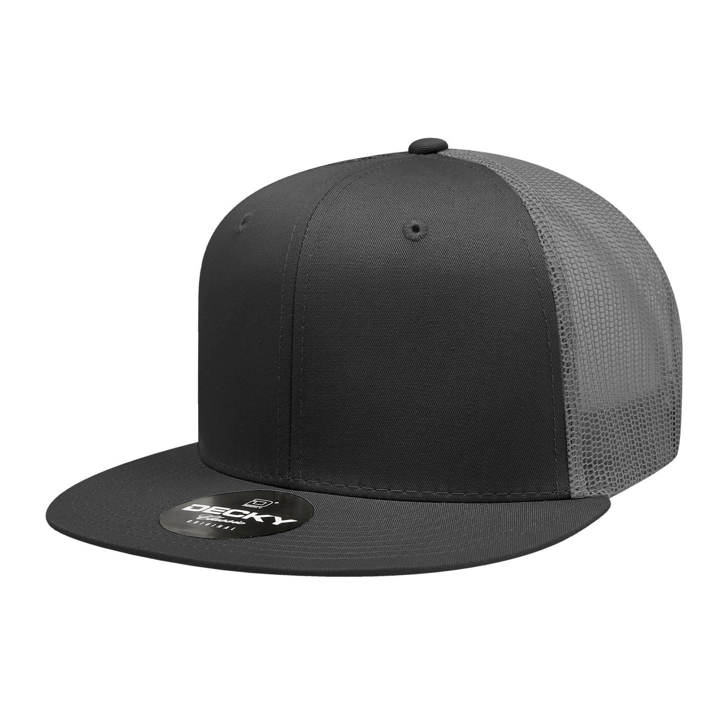 Decky 6033 Trucker Hat - 100% Polyester, Structured