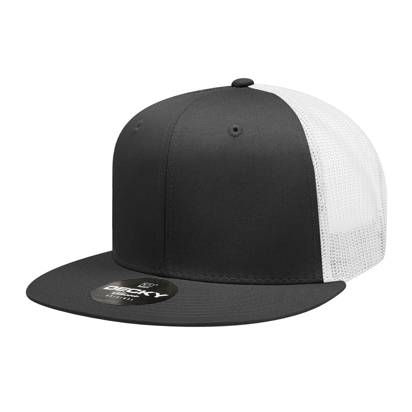 Decky 6033 Trucker Hat - 100% Polyester, Structured