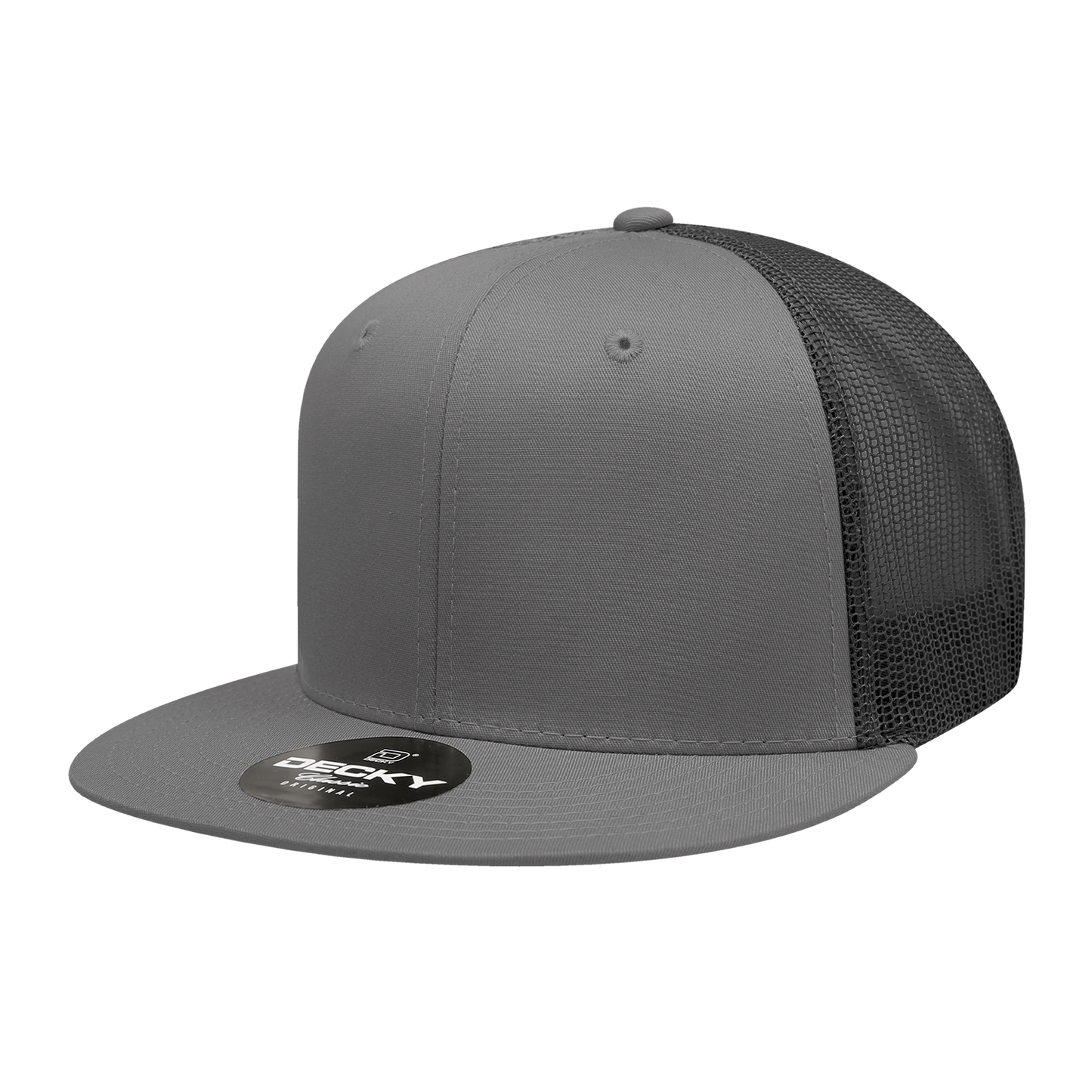 Decky 6033 Trucker Hat - 100% Polyester, Structured