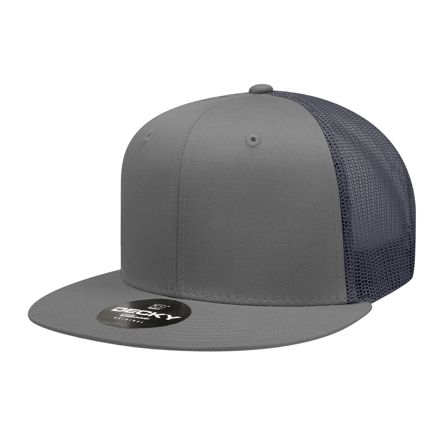 Decky 6033 Trucker Hat - 100% Polyester, Structured