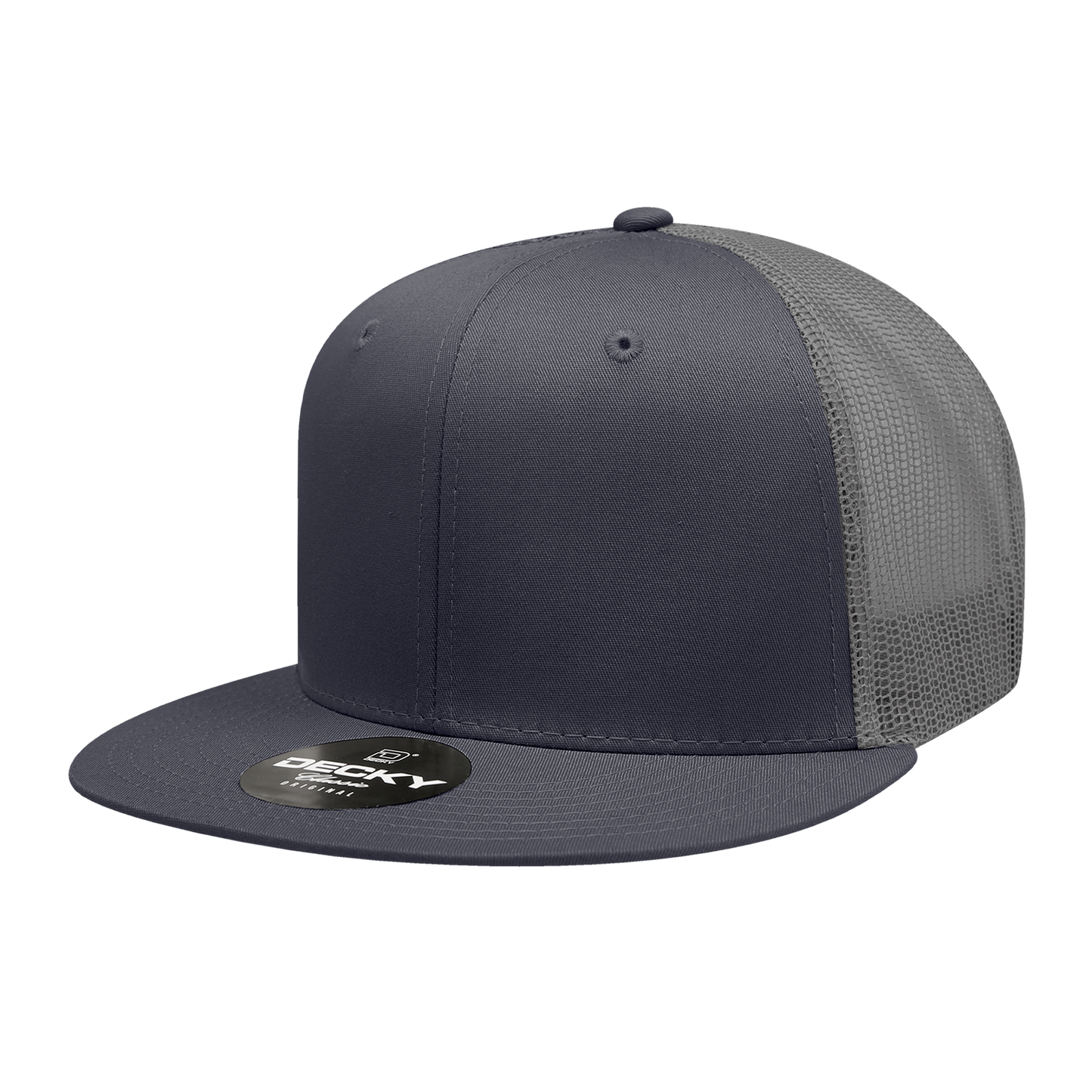 Decky 6033 Trucker Hat - 100% Polyester, Structured