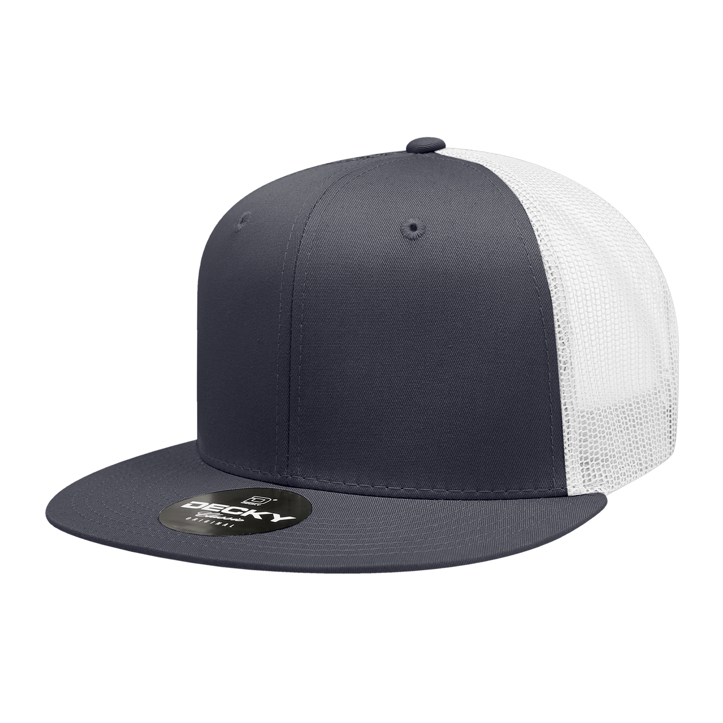 Decky 6033 Trucker Hat - 100% Polyester, Structured