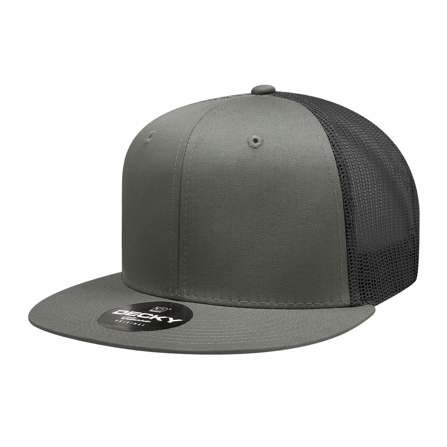 Decky 6033 Trucker Hat - 100% Polyester, Structured