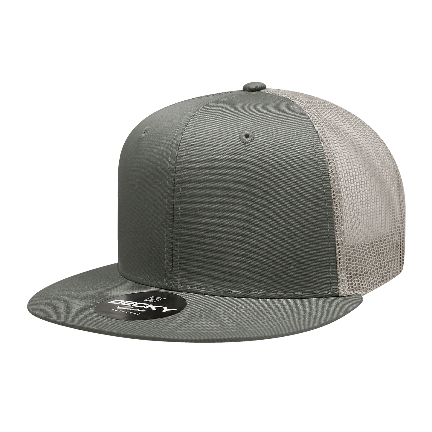 Decky 6033 Trucker Hat - 100% Polyester, Structured