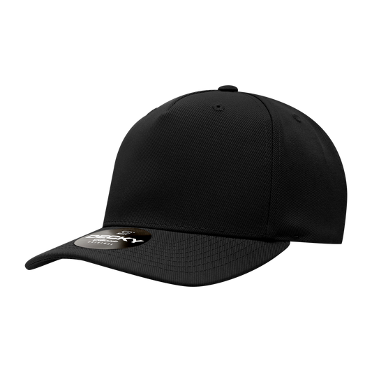 Decky 5 Panel Mid Profile Structured Polyester Cap