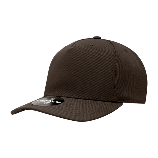 Decky 5 Panel Mid Profile Structured Polyester Cap