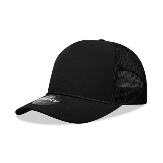 Decky 6040 Trucker Hat - 100% Polyester, Structured