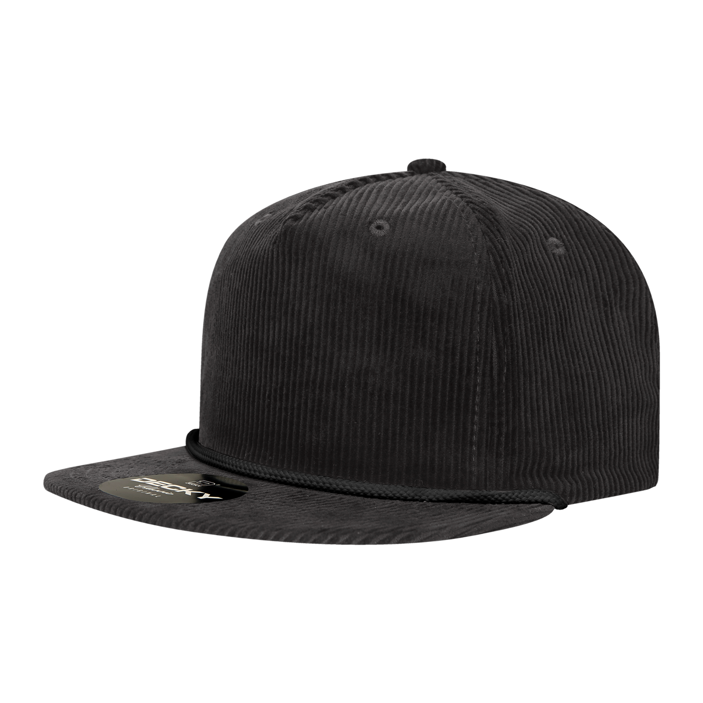 Decky 5 Panel High Profile Relaxed Corduroy Rope Hat