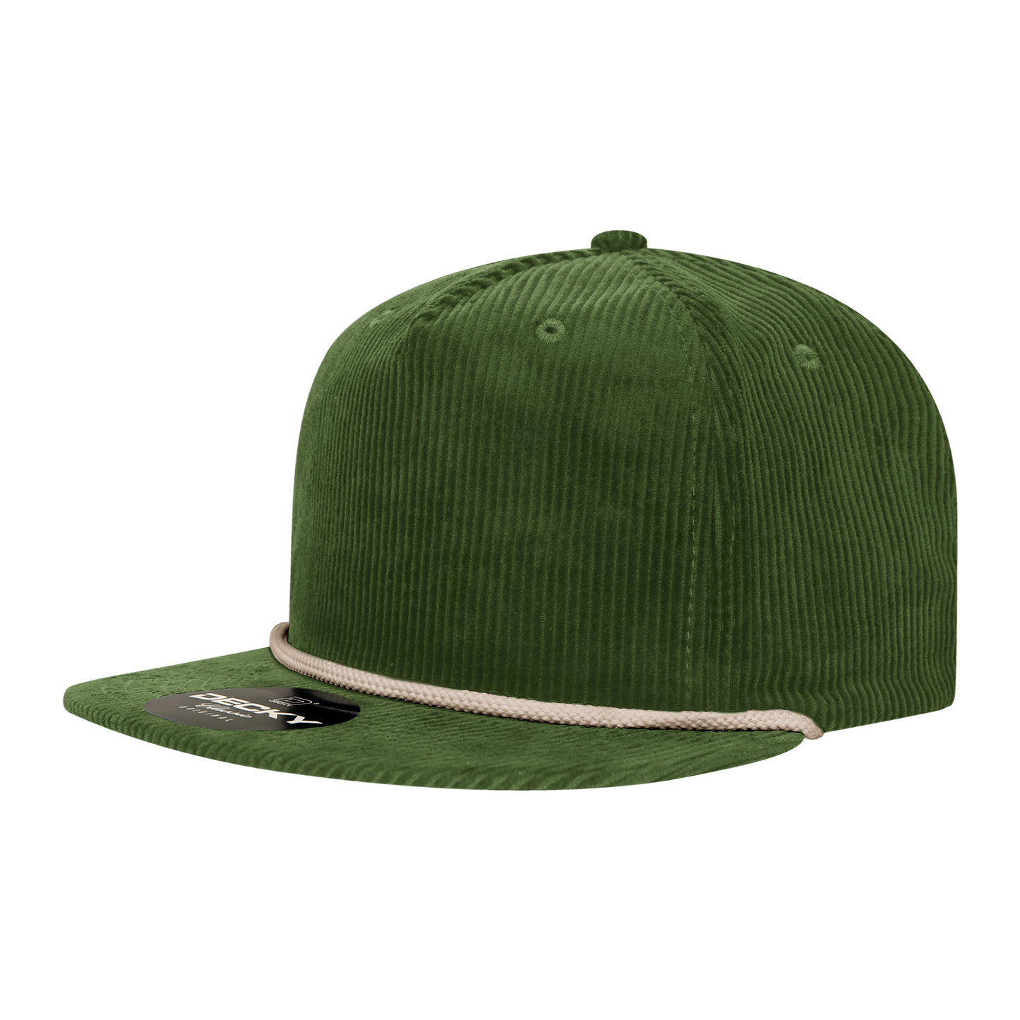 Decky 5 Panel High Profile Relaxed Corduroy Rope Hat