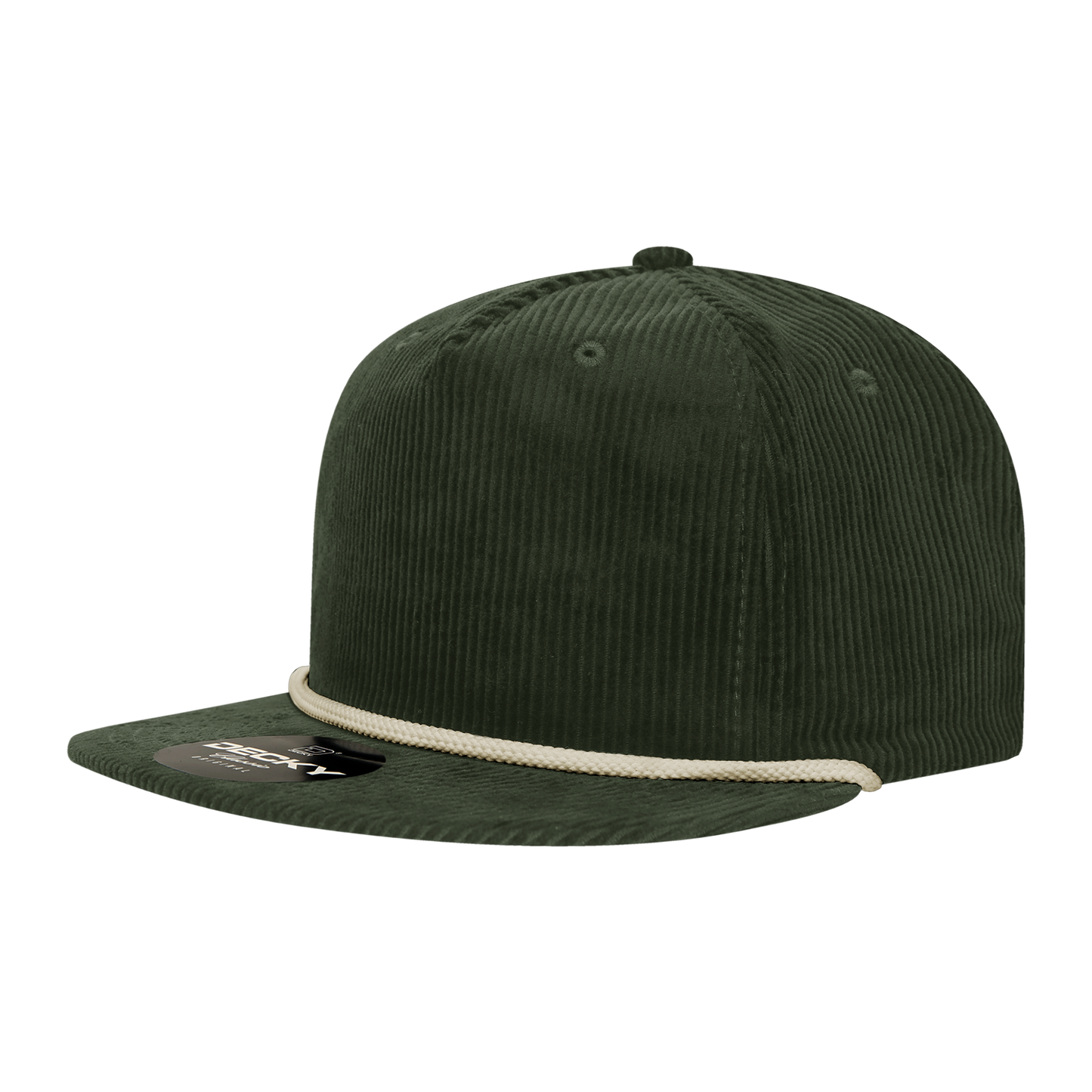Decky 6043 Snapback Cap - 100% Cotton, Structured