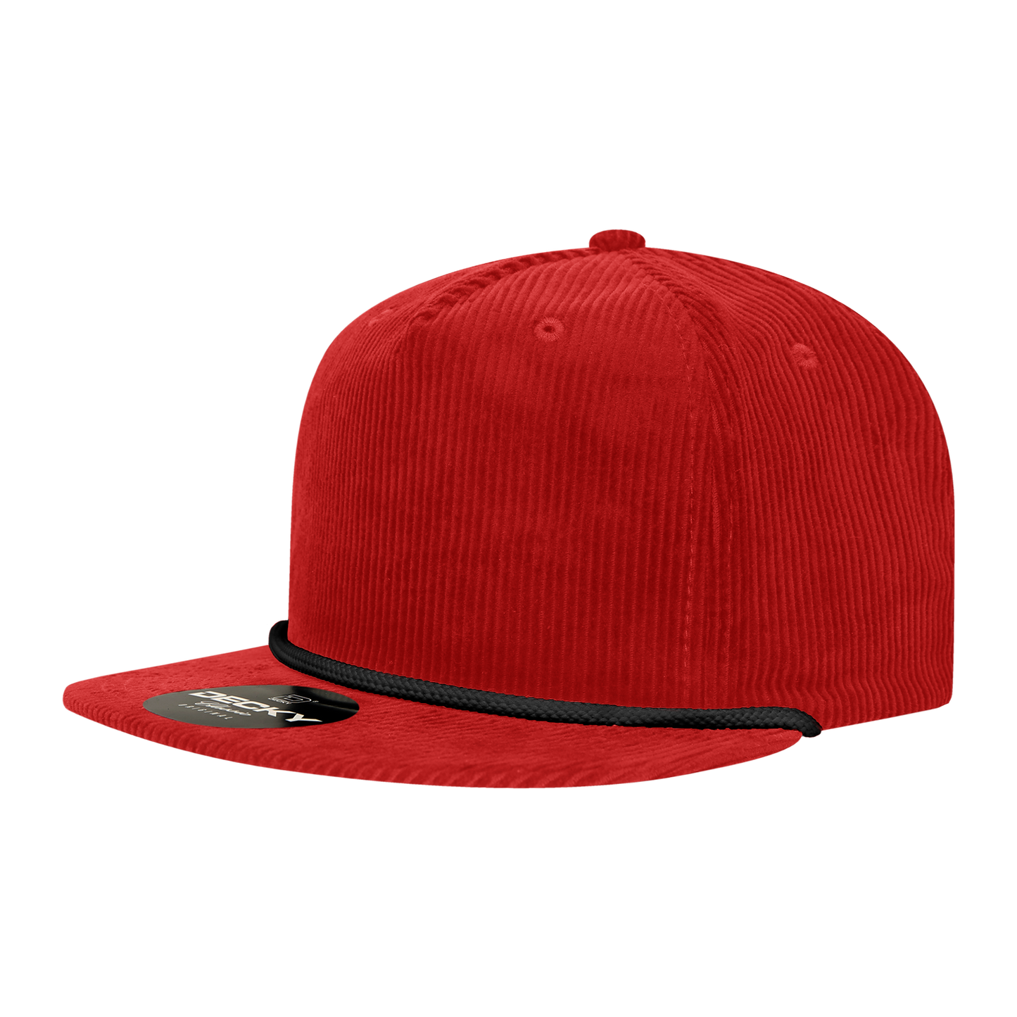 Decky 5 Panel High Profile Relaxed Corduroy Rope Hat
