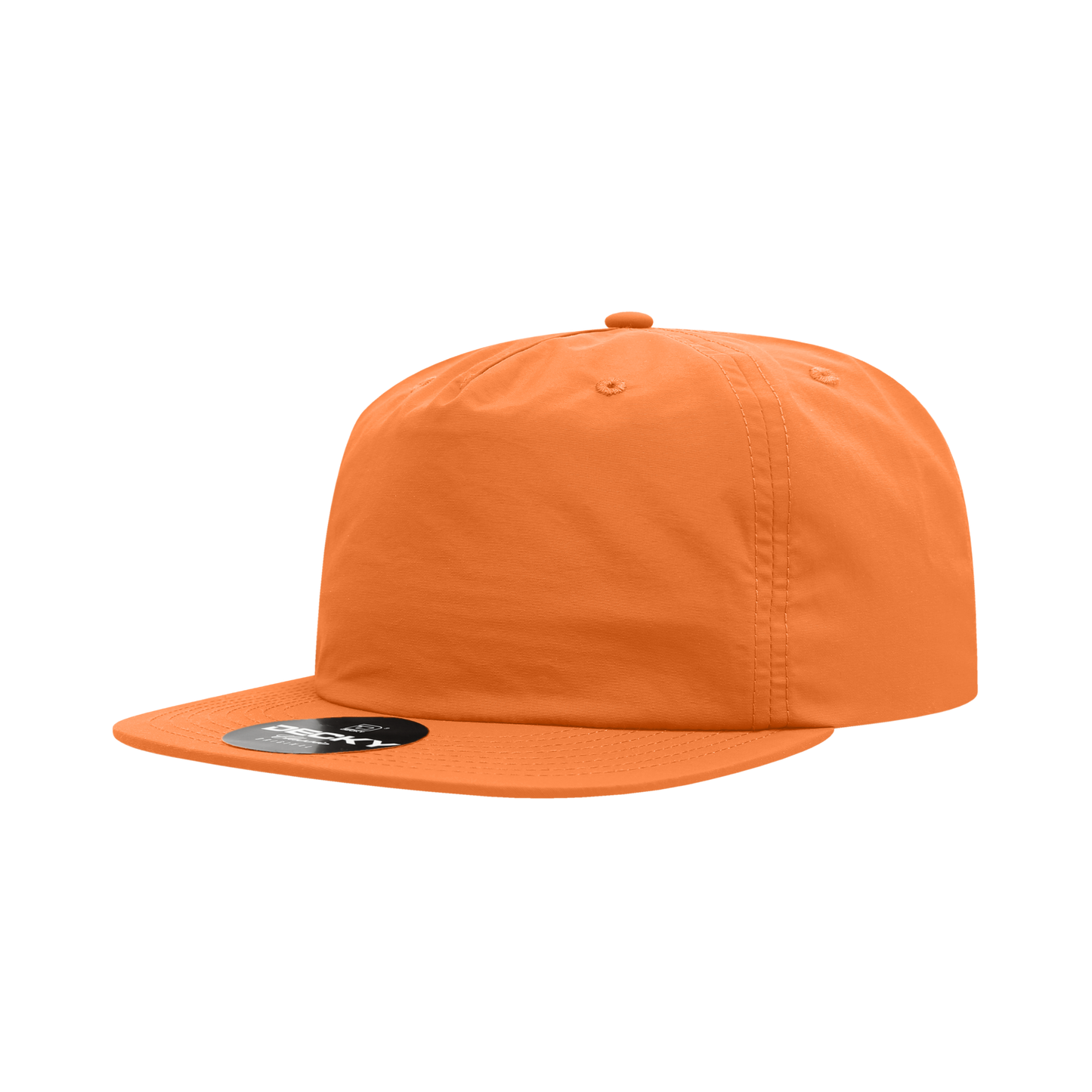 Decky 6050 Baseball Cap - Structured, Flat Brim