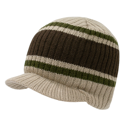 Decky 620 Beanie Hat - 100% Acrylic, Curved Brim