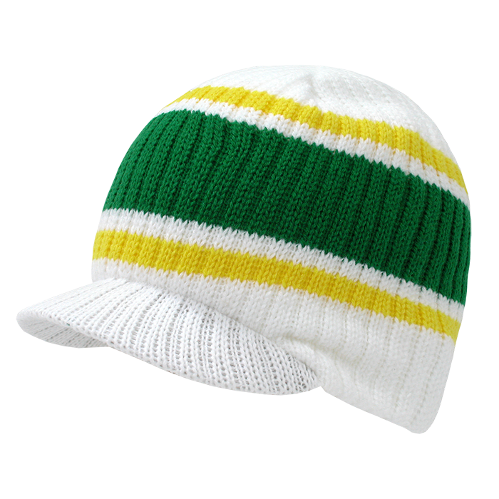 Decky 620 Beanie Hat - 100% Acrylic, Curved Brim
