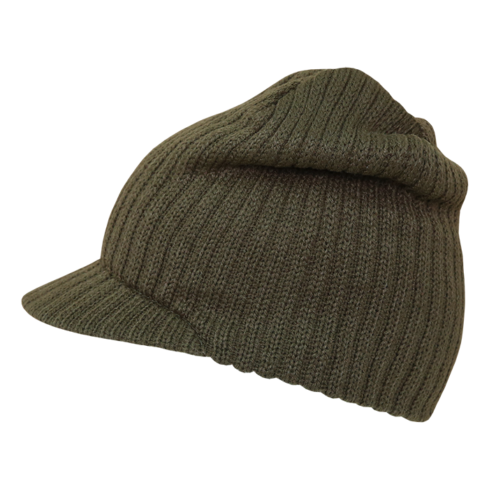 Decky 621 Beanie Hat - 100% Acrylic, Curved Brim