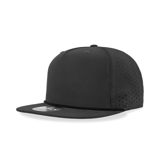 Decky 5 Panel High Profile Relaxed Perforated Performance Rope Hat