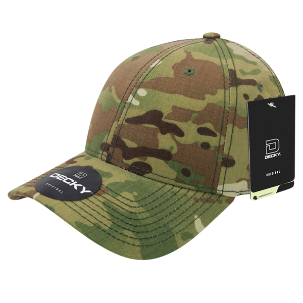 Decky 6 Panel Low Profile Structured Neon Cap