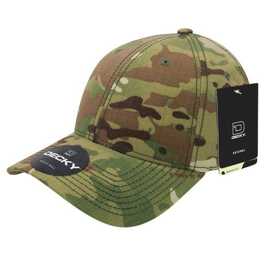 Decky 6 Panel Low Profile Structured Neon Cap