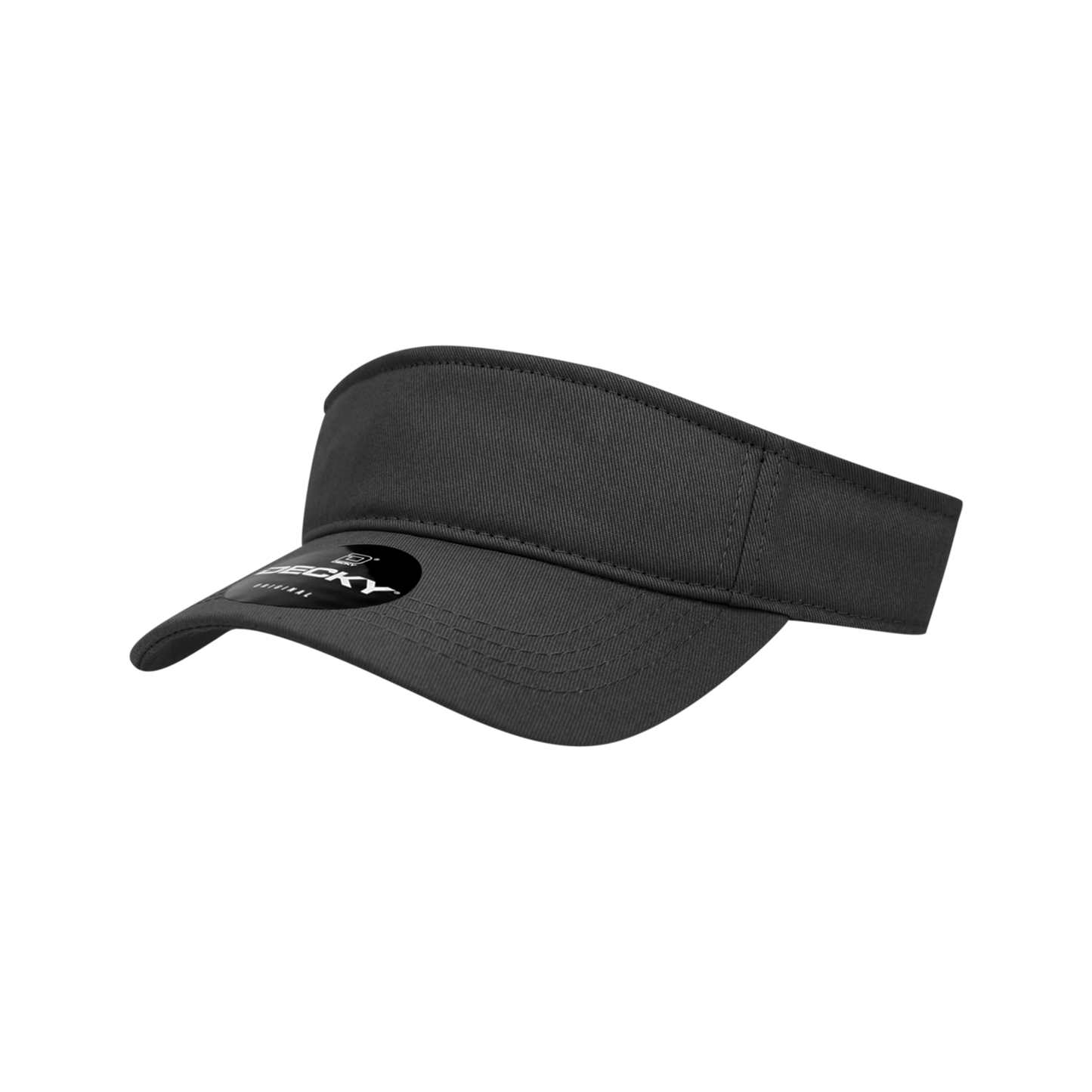 Decky 7007 Visor Cap - 100% Cotton, Curved Brim