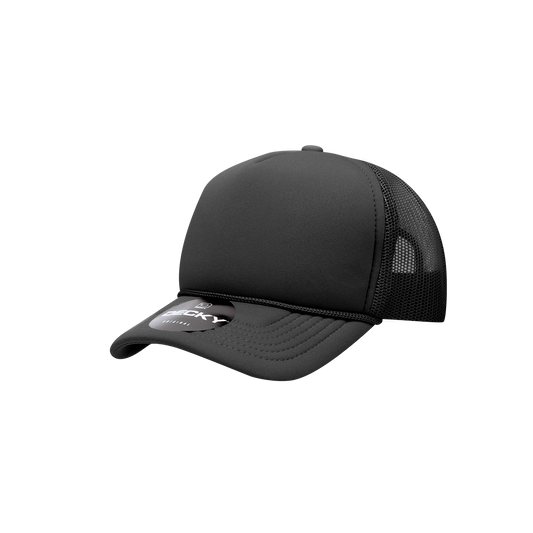 Decky 7010 Trucker Hat - Structured, Curved Brim