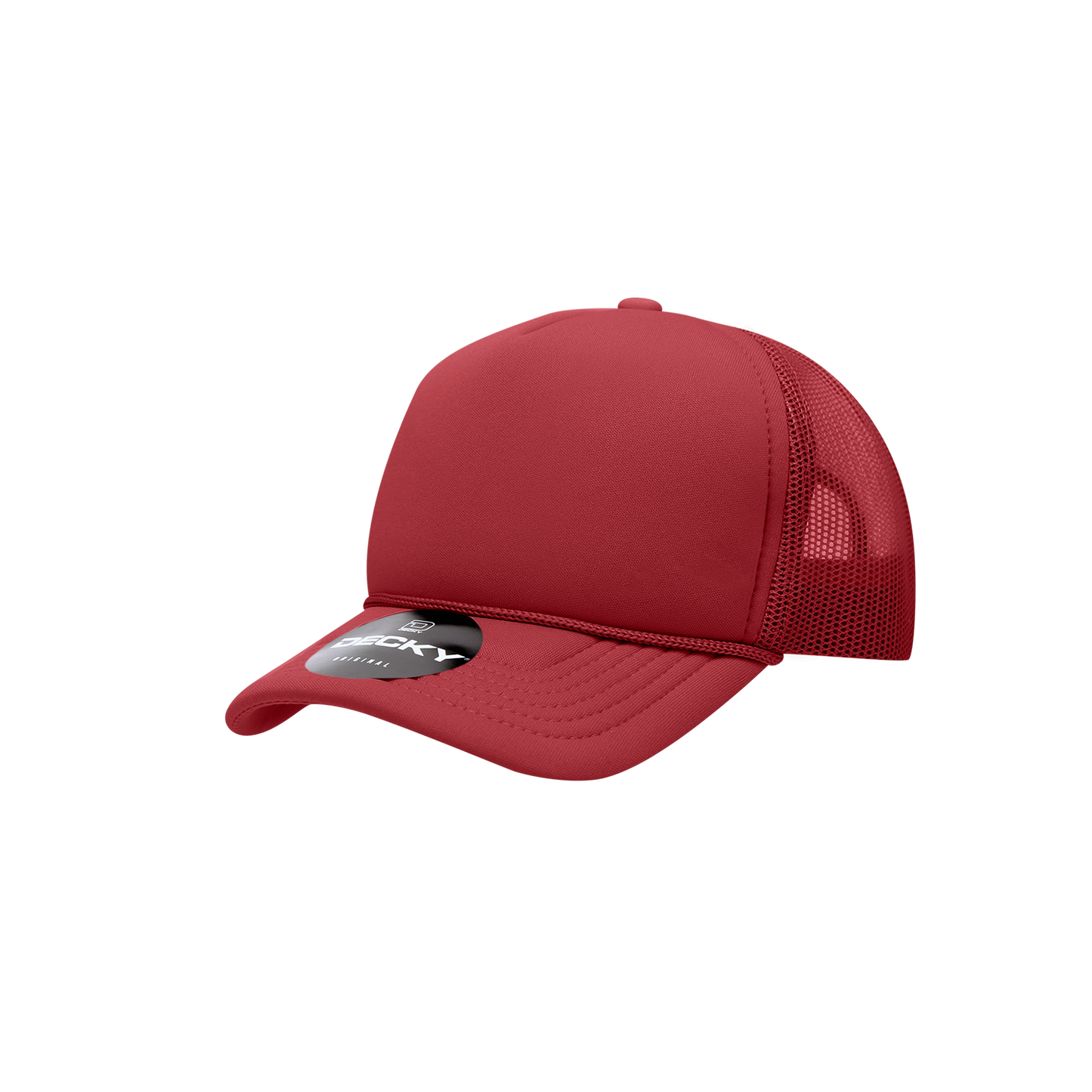 Decky 7010 Trucker Hat - Structured, Curved Brim