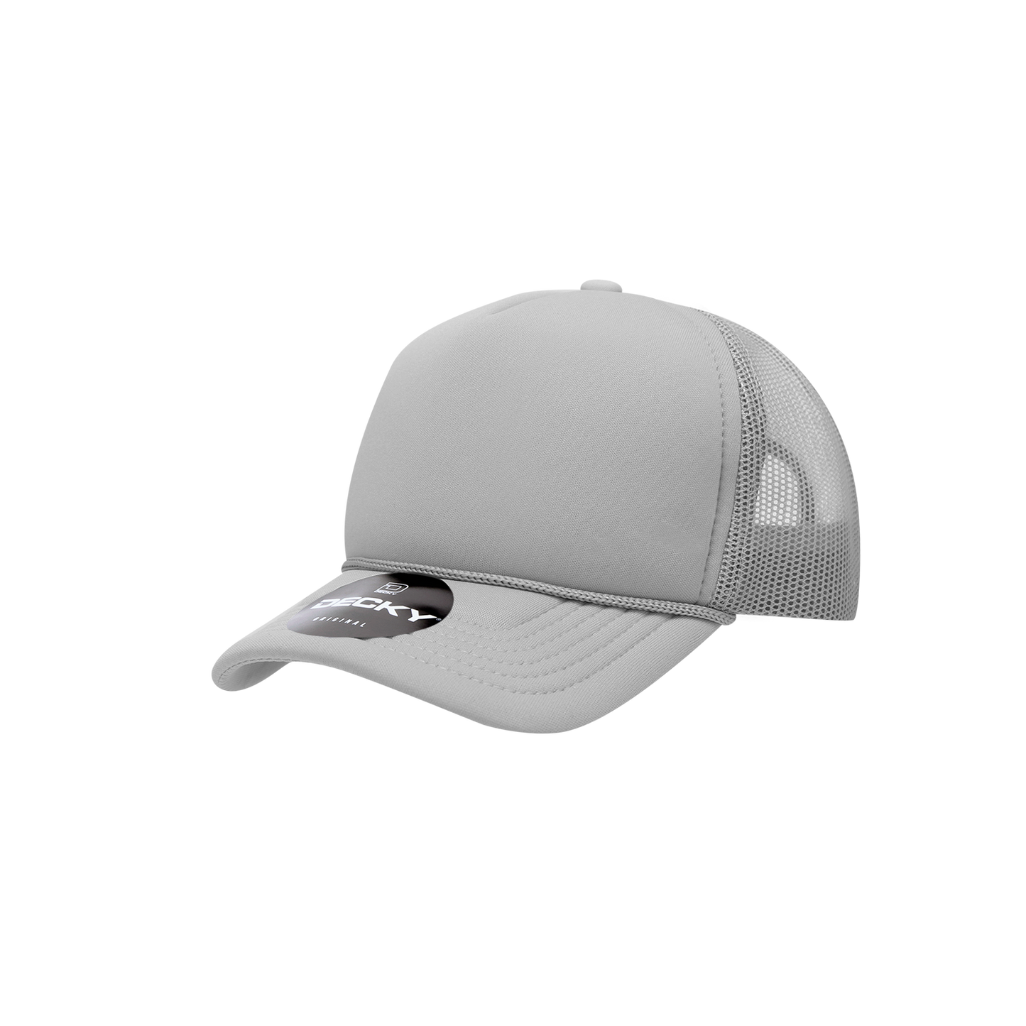 Decky 7010 Trucker Hat - Structured, Curved Brim