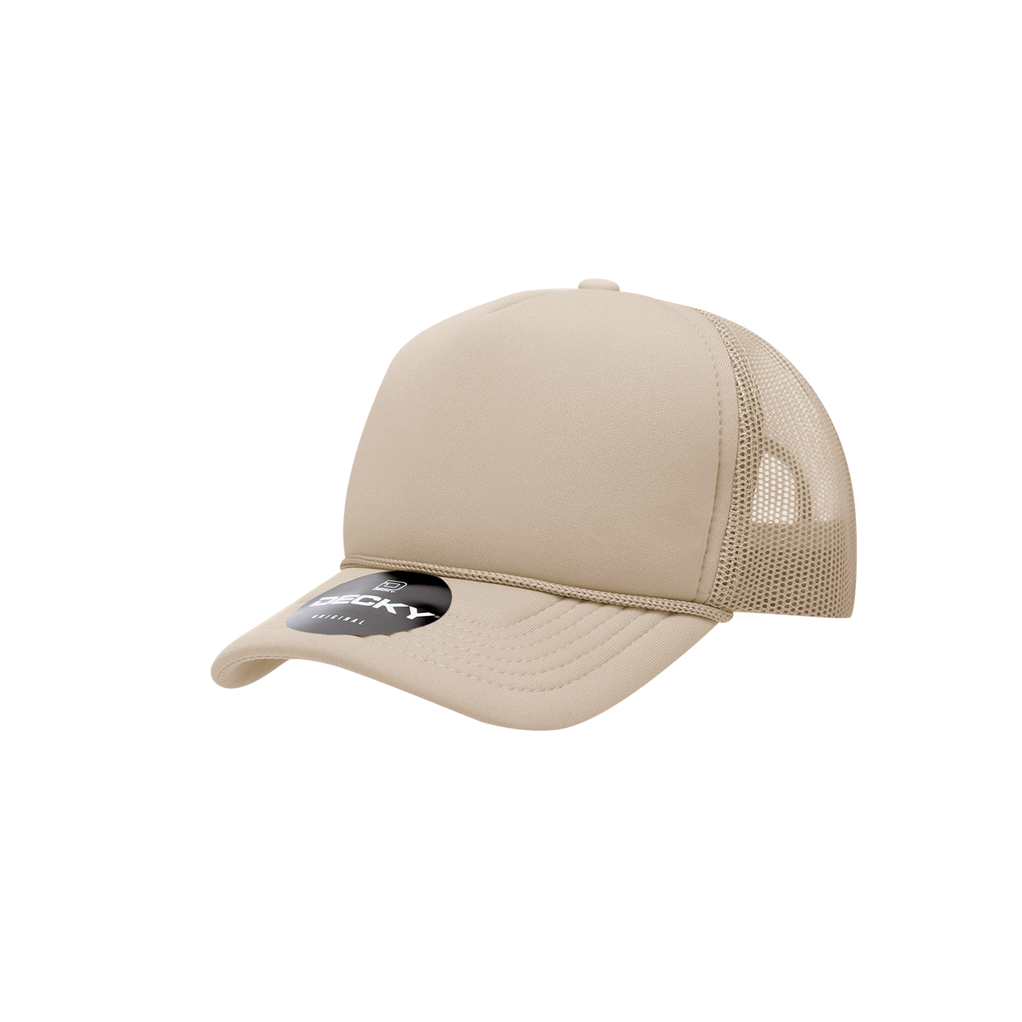 Decky 7010 Trucker Hat - Structured, Curved Brim