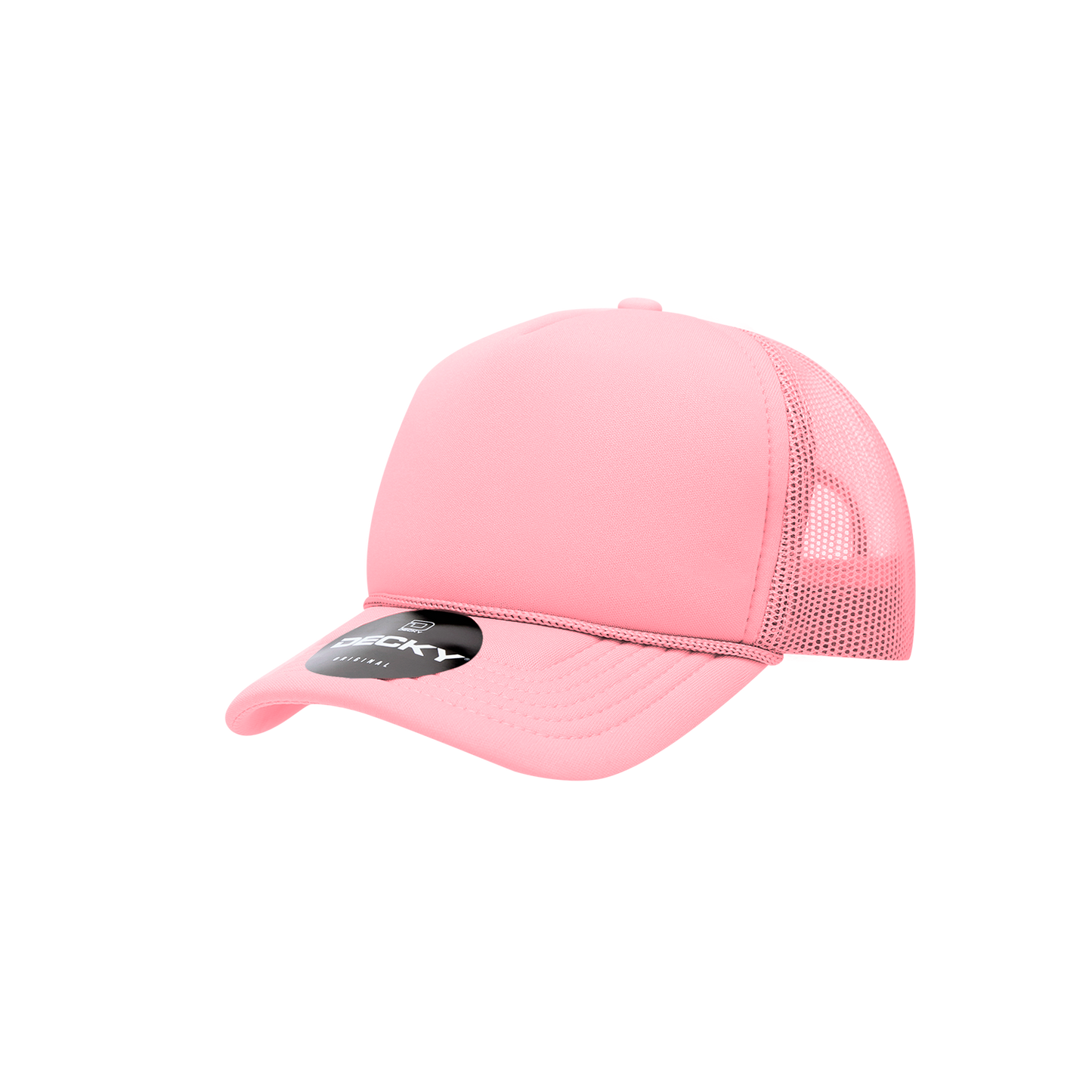 Decky 7010 Trucker Hat - Structured, Curved Brim