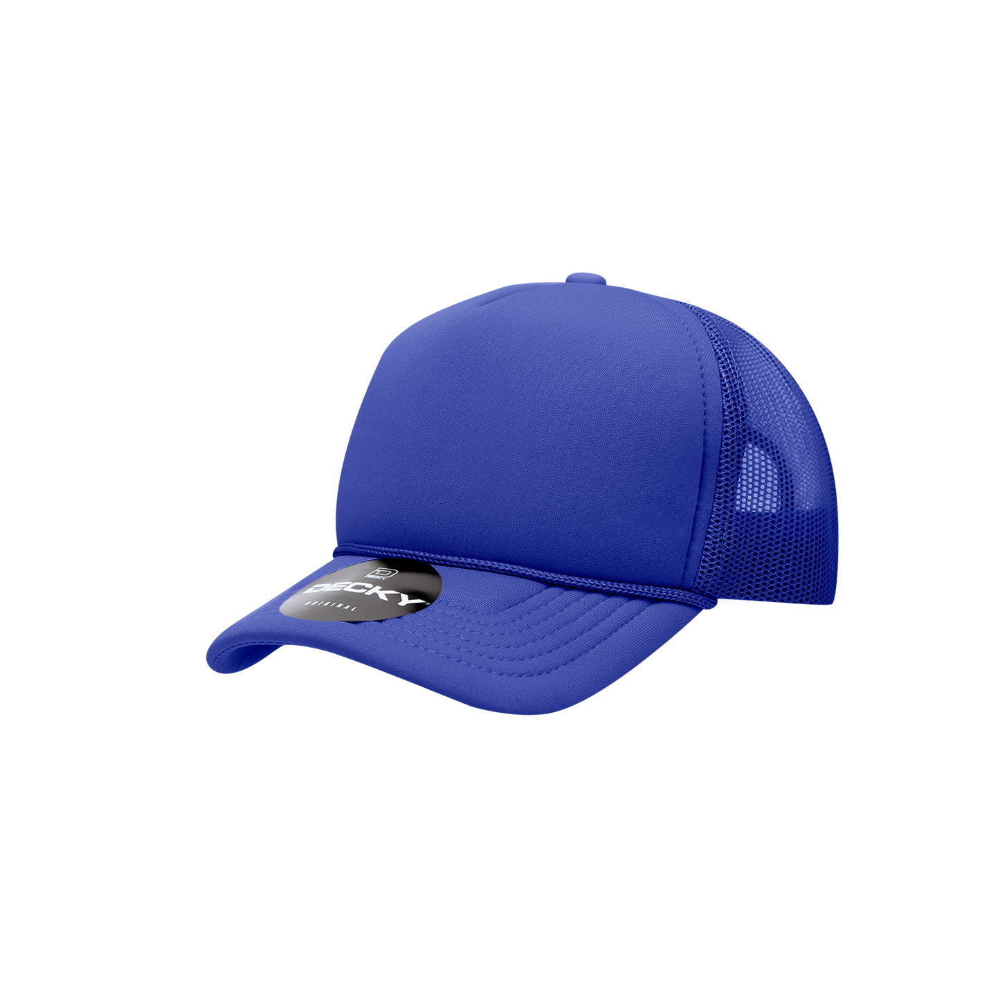 Decky 7010 Trucker Hat - Structured, Curved Brim