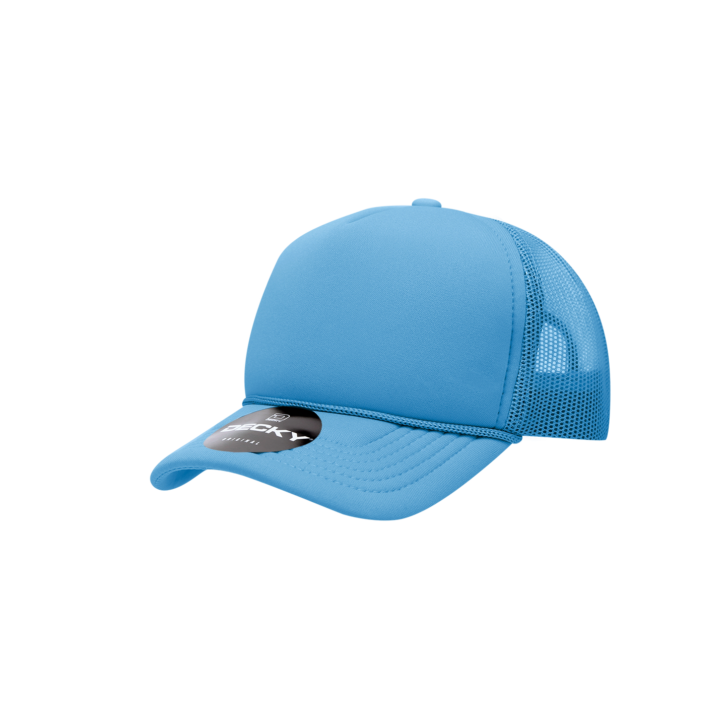 Decky 7010 Trucker Hat - Structured, Curved Brim