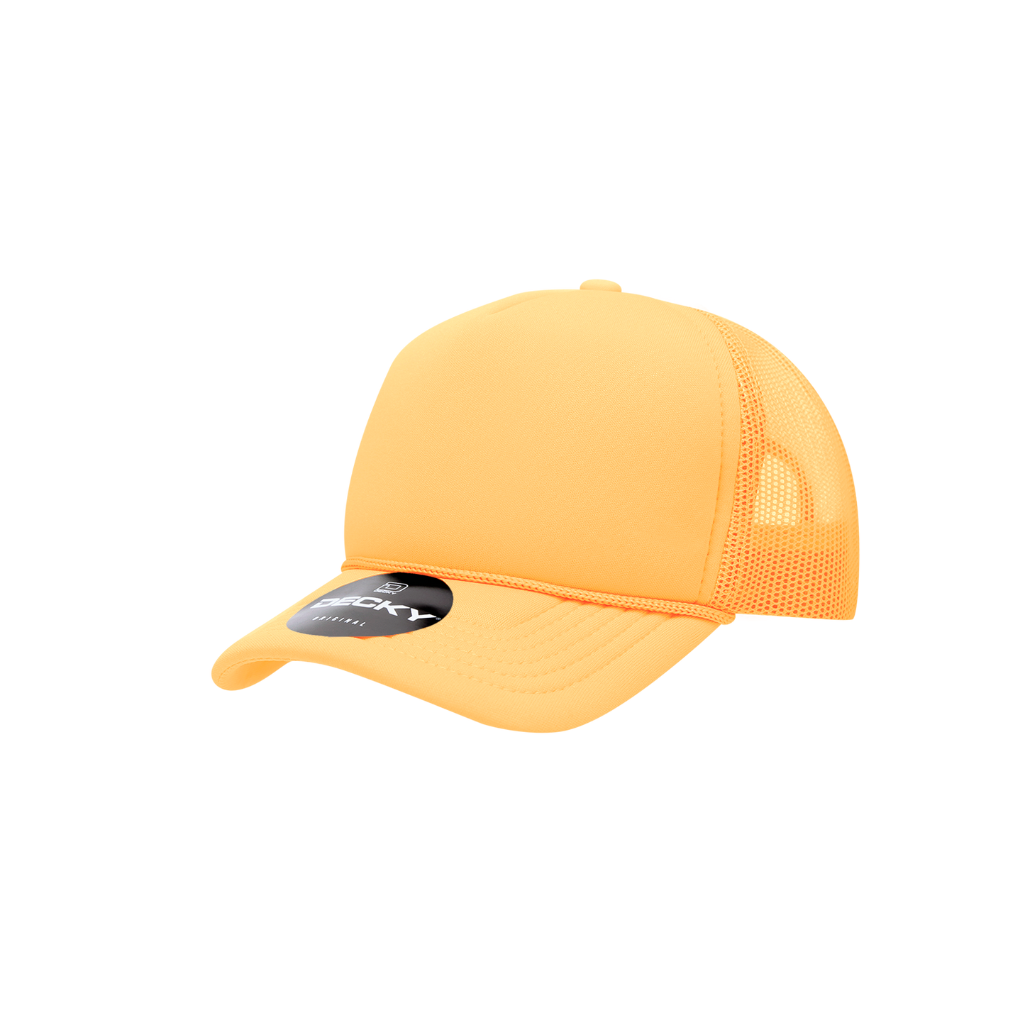 Decky 7010 Trucker Hat - Structured, Curved Brim