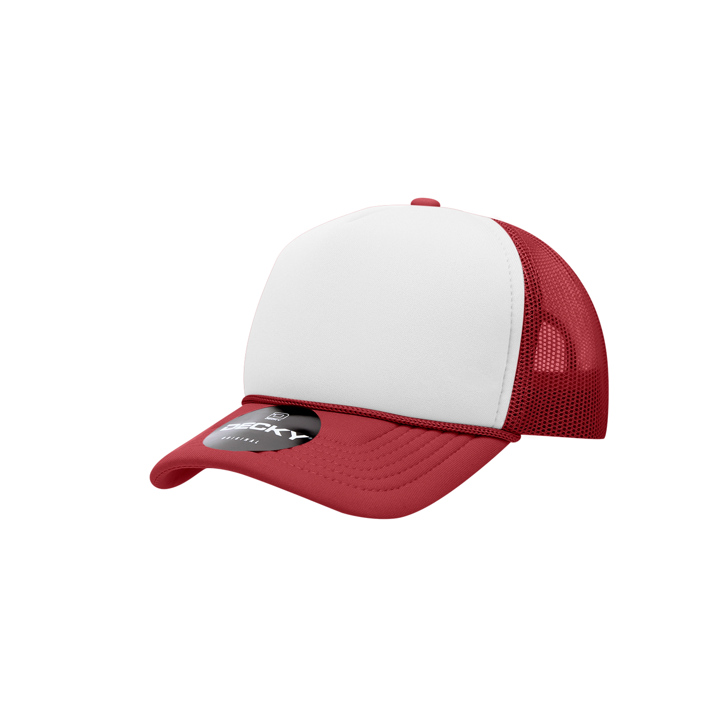 Decky 7010 Trucker Hat - Structured, Curved Brim