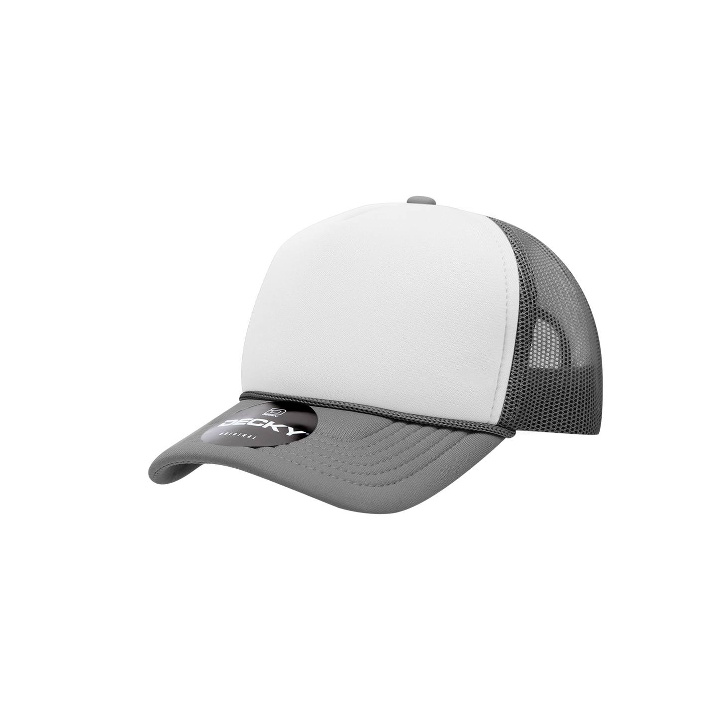Decky 7010 Trucker Hat - Structured, Curved Brim