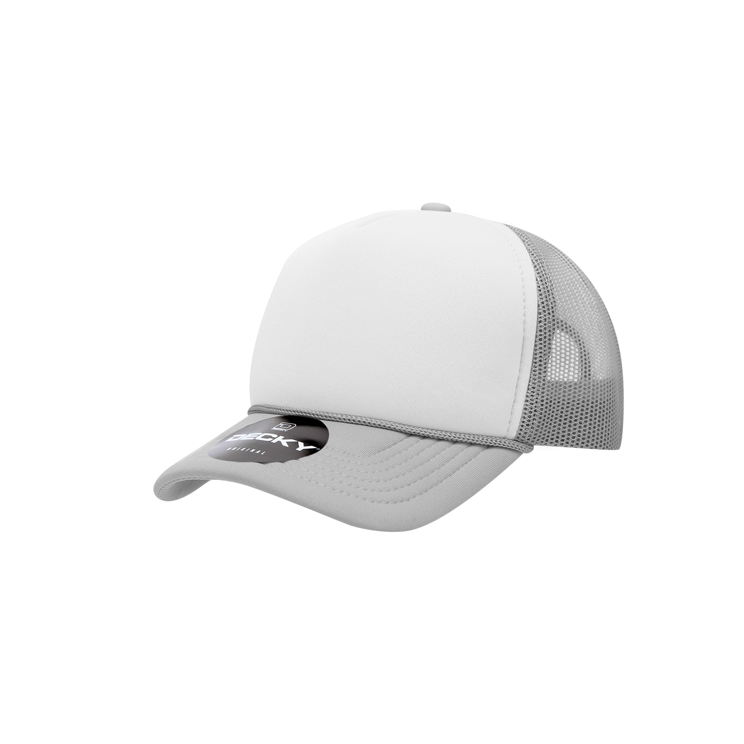 Decky 7010 Trucker Hat - Structured, Curved Brim